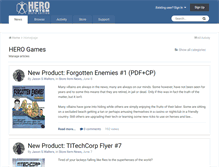 Tablet Screenshot of herogames.com